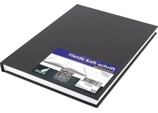 [K-5519] Kangaro A5 Hard Cover Notebook - Black