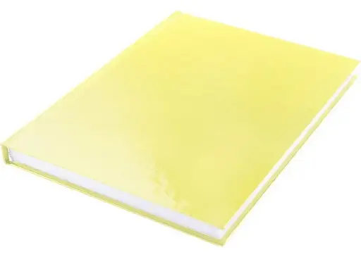[K-5381] Kangaro A5 Hard Cover Notebook - Pastel Yellow
