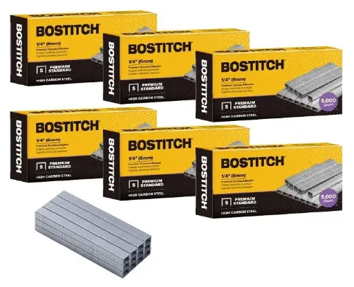 [3HEST3504/6] Stanley Bostitch Standard Staples (Pack of 6)