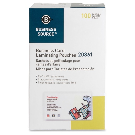 [3KMLA0520] Laminating Pouch Business Card 57 x 95 mm