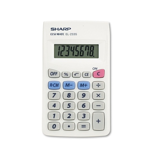 [3KMRM2050] Sharp EL-233SB Pocket Calculator