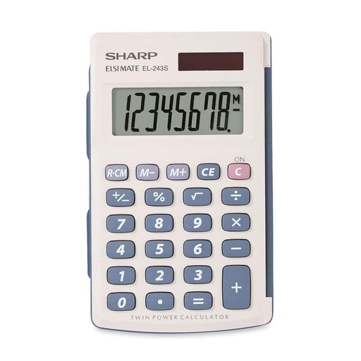 [3KMRM2056] Sharp EL-243SB Pocket Calculator