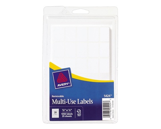 [3LTLB0007] Avery 5424 Multi-Use Labels 5/8" x 7/8" - White 
