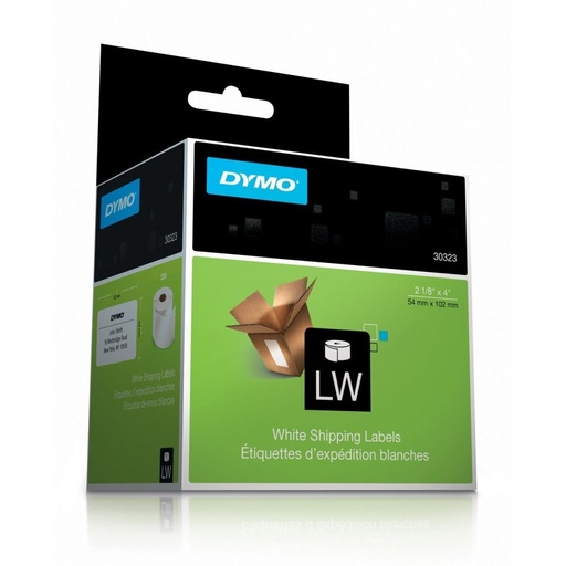 [3LTLB0081] Dymo 30323 LW White Shipping Labels 2 1/8" x 4" 
