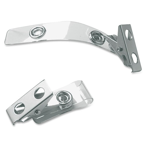 [3LTLB5006] Clear ID Card Strip Clip (25 Pcs)