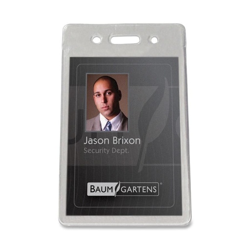 [3LTLB5017] Vinyl Badge Holder - Vertical