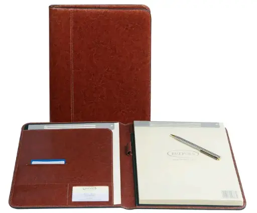 [3MADI0087] Writing Folder  Brepols Palmero  A5 - Brown