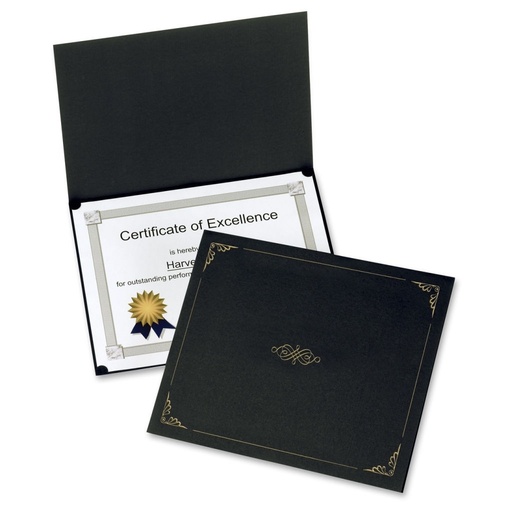 [3MADI0072] Letter Size Certificate Holder - Black