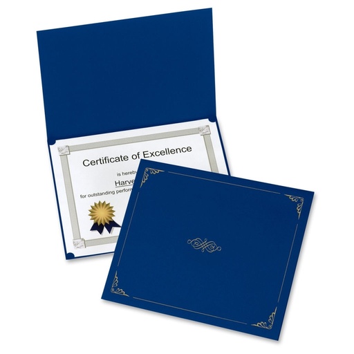 [3MADI0073] Letter Size Certificate Holder - Dark Blue