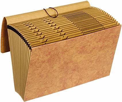 [3MAEP2517] Legal Size Kraft Alphabetic Expanding File - 21 Pockets