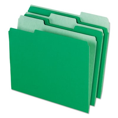 [3MAKM2061] File Folder Letter Size  - Bright Green 