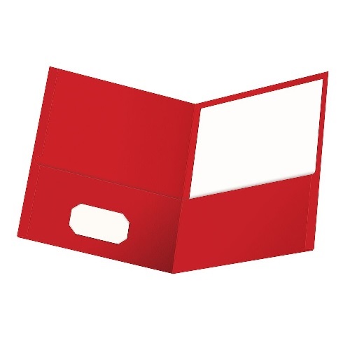 [3MAKM5018] Twin Pocket Folder Letter Size - Red