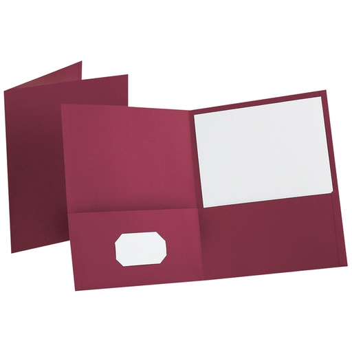 [3MAKM5037] Twin Pocket Folder Letter Size - Burgundy