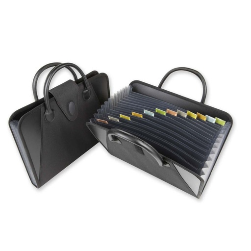 [3MAEP1005] Letter Size Expanding File With Handle - 13 Pockets