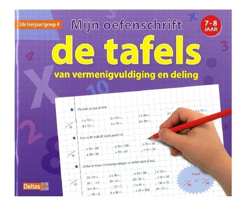 [3NOTE2068] Mijn Oefenschrift De Tafels Van Vermenigvuldiging en Deling 7-8 Jaar