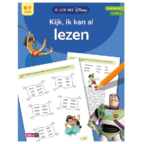 [3NOTE3125] Ik Leer Met Disney: Kijk, ik kan al lezen 6-7 Jaar