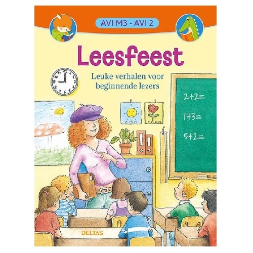 [3NOTE3158] Leesfeest: Leuke Verhalen Voor Beginnende Lezers AVI M3