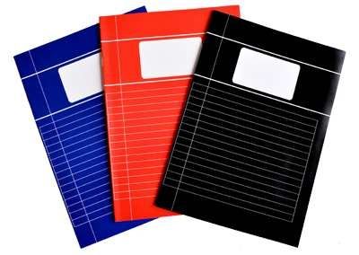 [3NOSF0055] Ruled A4 School Notebooks - Assorted Basic Colors