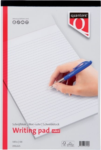 [3NOCB0125] Ruled A4 Writing Pad Quantore