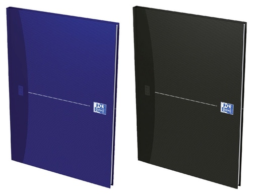 [3NOCB2009] Oxford A4 Hard Cover Notebook - Black / Blue