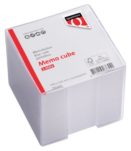 [3NONH0041] Memo Cube Quantore - Clear