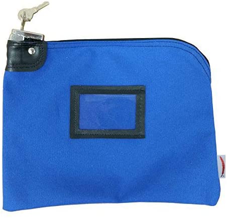 [3SGGE5007] Locking Currency Bag - Blue