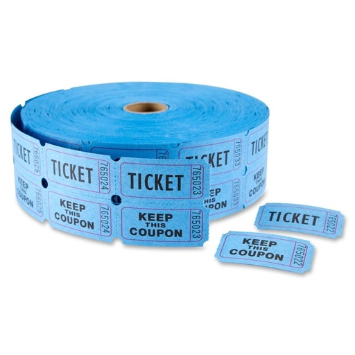 [3SITI0007] Double Admission Ticket Roll - Blue