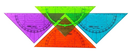 [3TELN0013] Trendy Triangle Ruler