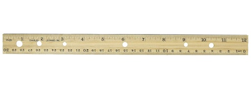 [3TELN1545] Wooden Ruler - 30 cm