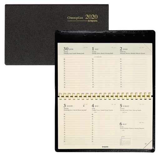[3YRAG0099] Brepols Omniplan Pocket Agenda - Black 