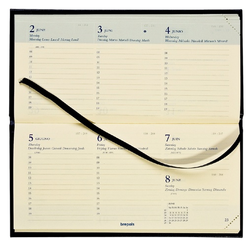 [3YRAG0129] Quantore Pocket Calender - Black