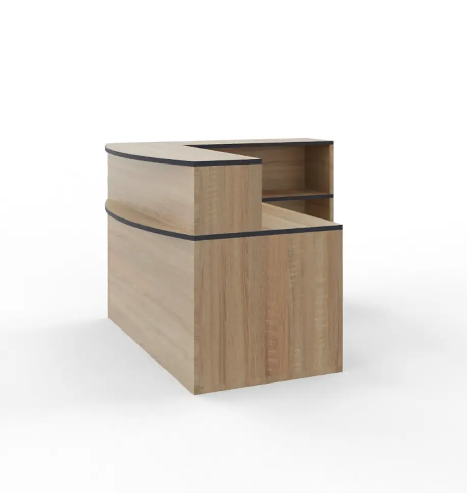 Counter - Curved Top L-Shaped H.110