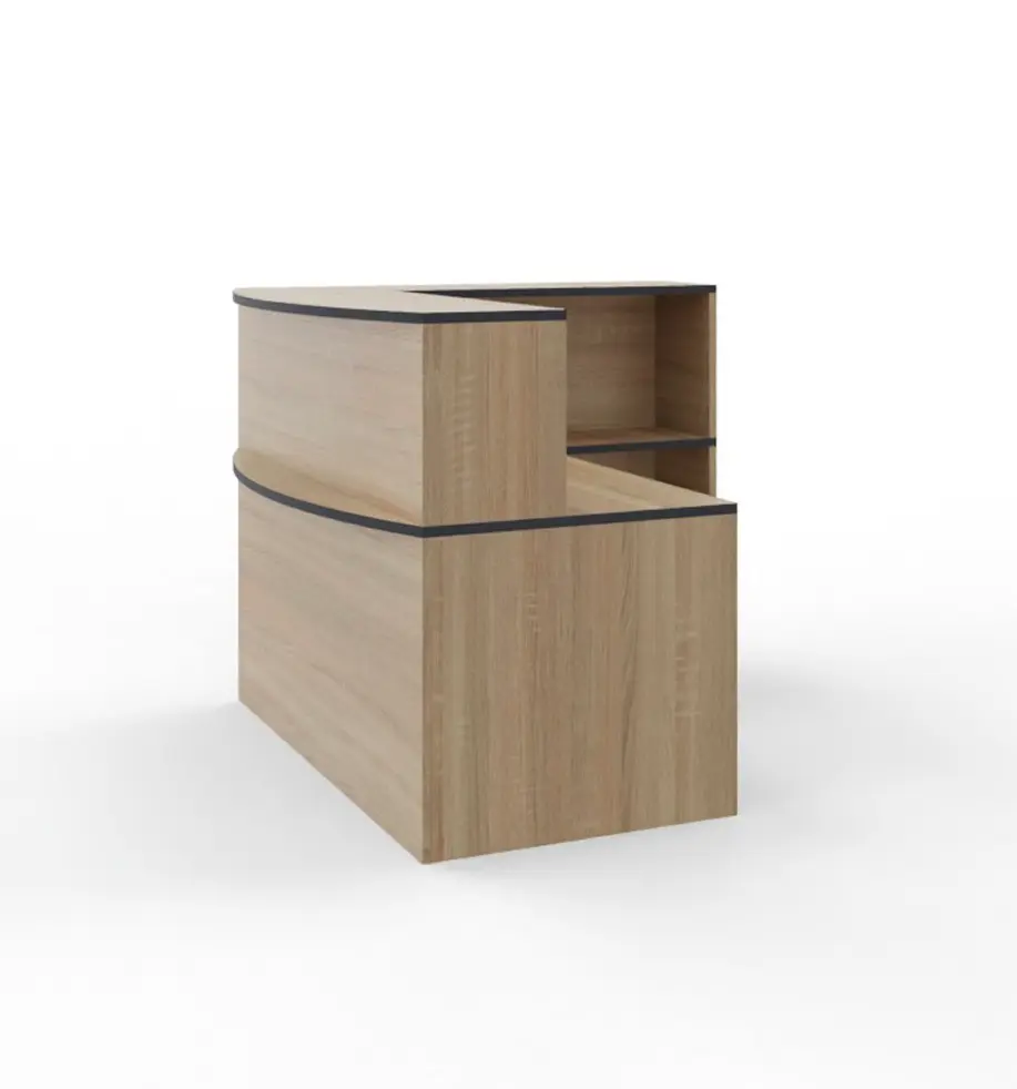 Counter - Curved Top L-Shaped H.121