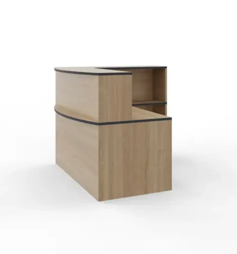 Counter - Curved Top L-Shaped H.121
