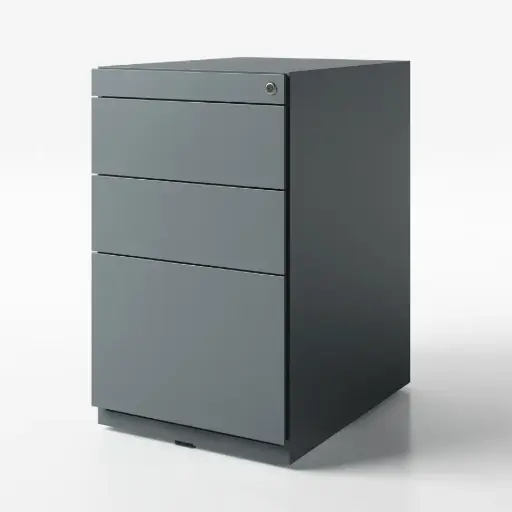 [4KABL0072] Desk-Height Pedestal, 3-Drawer, AN