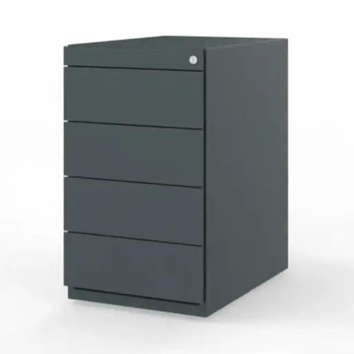 [4KABL0077] Desk-Height Pedestal, 4-Drawer, AN