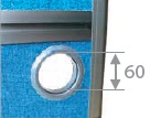 [4SWRY0005] Partition Accessorie - Cable Pathway Ø 60mm